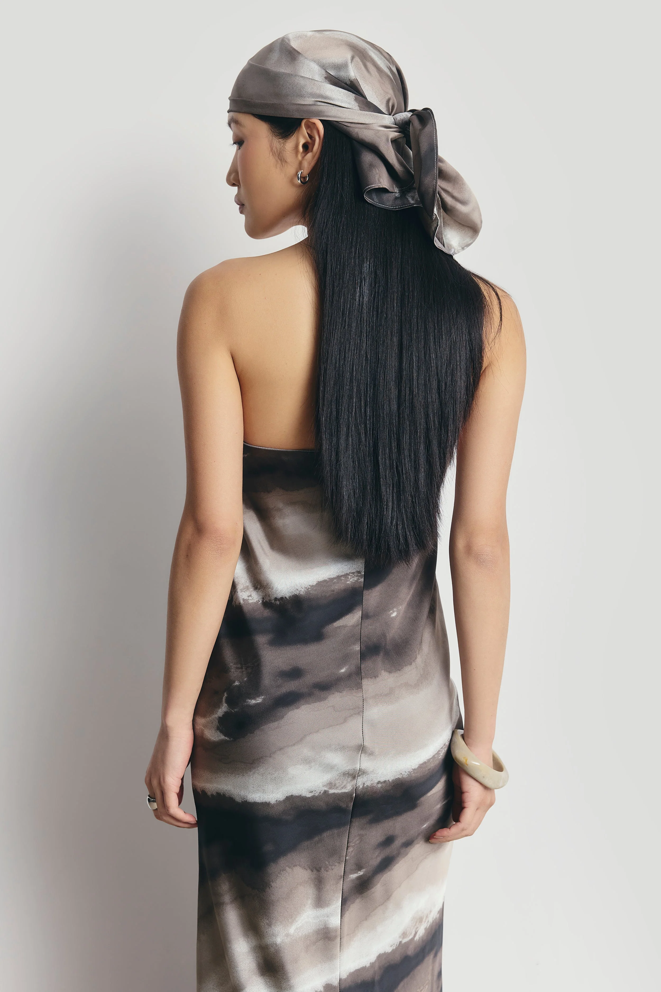 Satin Scarf - Sage Marble - Image 4