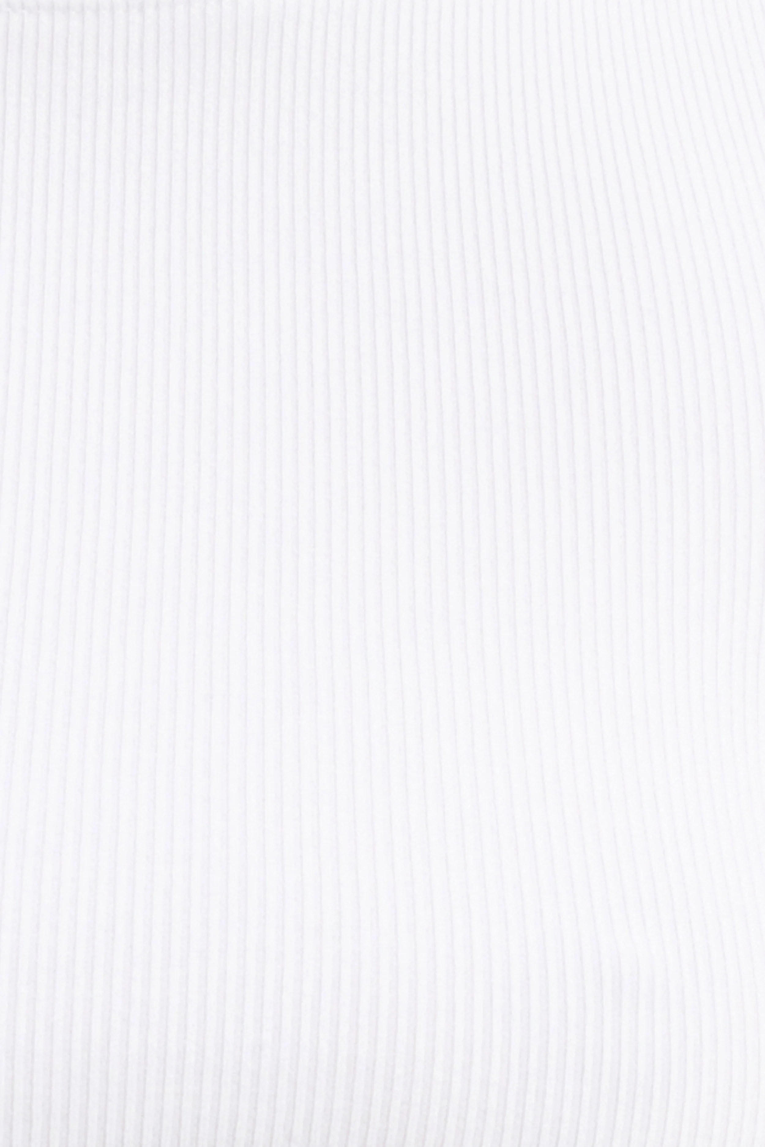 Soft Ribbed T Shirt - White - Image 8